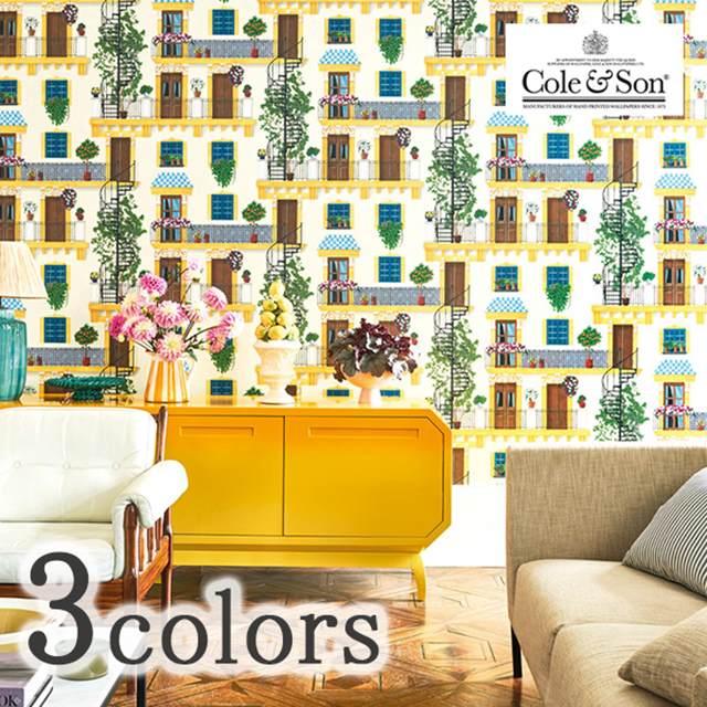 壁紙 クロス のりなし 輸入壁紙 テシード イギリス製 MANOUR HOUSE マナーハウス Cole&Son コールアンドサン 品番 117/4010 117/4012 117/4011 1ロール単位販売 巾68.5cmx10m 不織布 F☆☆☆☆ 不燃