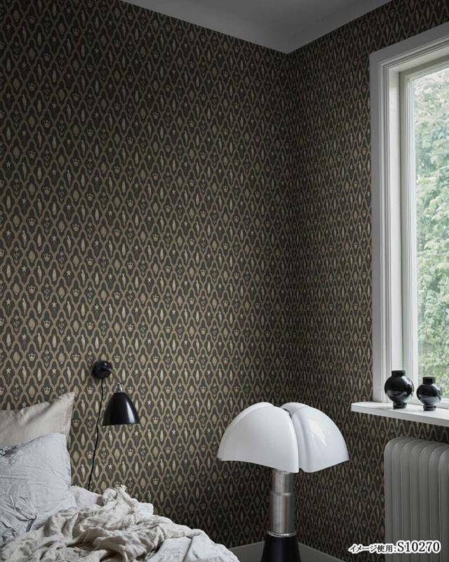 壁紙 クロス のりなし 輸入壁紙 テシード 国内在庫品 テシード MATOU マトウ SANDBERG サンドバーグ 品番 S10270 S10271 S10272 スウェーデン製 幾何学 モロッカン トレリス 動物 アニマル 手 王冠 星 花 鳥 貝 ゴールド 光沢 不燃 F☆☆☆☆の通販は