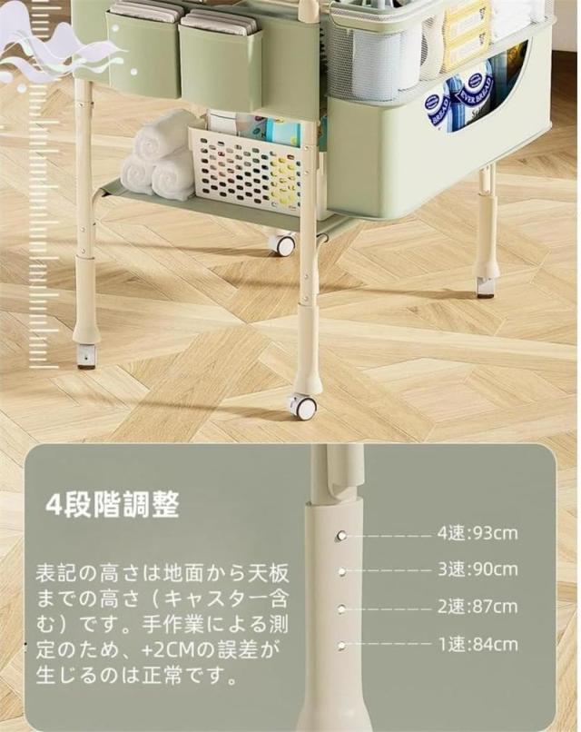 ベビーケア おむつ交換台 新生児入浴マッサージテーブル 折りたたみ式 多機能_2