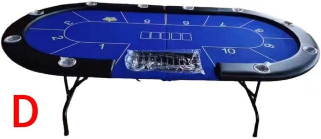 折り畳み式ポーカーテーブル 脚付き完成品 テキサスホールデム用 収納簡単 組み立て不要 ステンレスカップホルダー付き カジノ風 ホームゲーム 持ち運び便利 省スペース プロ仕様_11