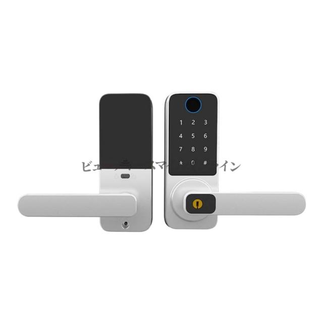 スマートドアロック 指紋認証 パスワード カード NFC Bluetooth対応 リモートロック可能 オフィス 家庭用デジタルドアロック 内側施錠 ゲートウェイ WiFiモジュール対応 高セキュリティ 防犯対策 玄関 マンション 戸建て 賃貸で