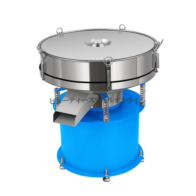 304ステンレス製 電動ふるい機 直径40cm 業務用振動式粉ふるい機 大容量400mm 蓋付き 食品工場向け 高耐久設計 省スペース設置可能