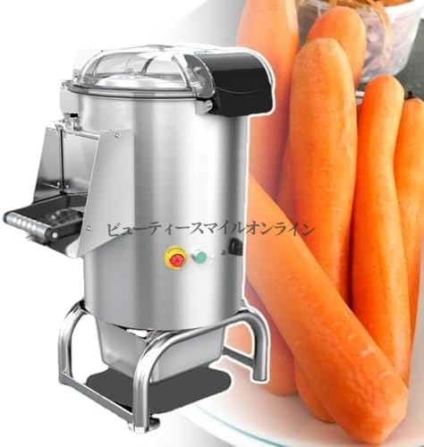 WJW 業務用電動ピーラー プロ仕様自動皮むき機 果物野菜の皮むきを時速70100kgで高速処理 110V220V両対応 ステンレス製ボディ 取り外し可能ターンテーブル付き 大容量5kg12L キッチン調理器具