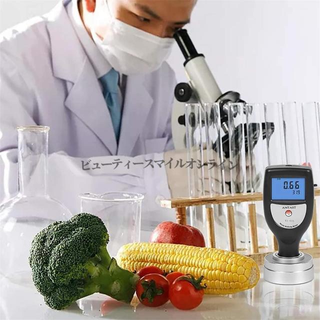 食品水分活性計 AWテスターモニター プロ仕様高精度6ビットバックライト液晶 穀物 果物 野菜 パン ケーキ用 食品衛生管理 水分含有量測定 デジタル表示 省スペース設計_1