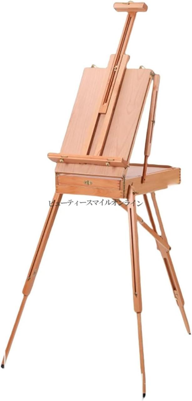 折りたたみ式 木製イーゼル 高さ調節可能 プロ仕様絵画スタンド 卓上デッサンから油絵水彩画まで対応 屋外写生にも室内模写にも最適 省スペース設計 携帯可能な一体型画架 男性女性兼用 高級感溢れる北欧風デザイン