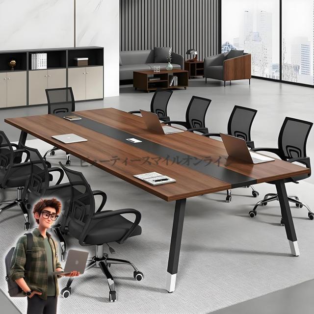 200x120x74cm プロ仕様大型会議テーブル 12人用 超頑丈スチールフレーム 企業商談 研修セミナー対応 組立簡単5分 配線コンセント内蔵 オフィス 塾 学校 受付カウンター 業務用ミーティングデスク 省スペース設計 高耐久天板_9