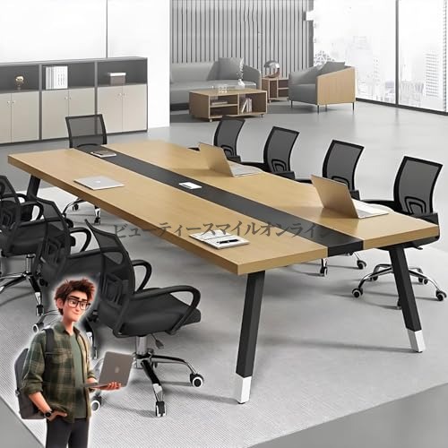 200x120x74cm プロ仕様大型会議テーブル 12人用 超頑丈スチールフレーム 企業商談 研修セミナー対応 組立簡単5分 配線コンセント内蔵 オフィス 塾 学校 受付カウンター 業務用ミーティングデスク 省スペース設計 高耐久天板_10