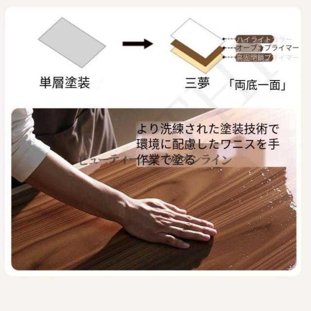 スカンジナビアン モダンベッドサイドテーブル 省スペース ダブル引き出し収納付き 北欧風 寝室用 スリムデザイン ホワイト オーク材 ミニマリスト 寝室収納 ベッドサイドデスク ナチュラル_6