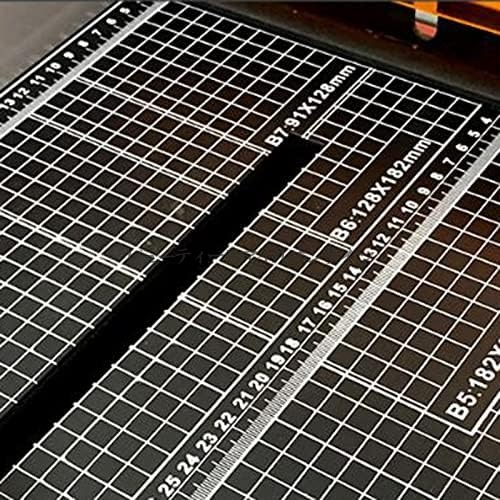 電動ペーパーカッター 高耐久 自動ギロチン式 切断厚さ40mm対応 グリッドライン付き 厚紙 カード レザー切断可能 オフィス ホーム スクール 業務用 省スペース設計 高精度裁断機_4