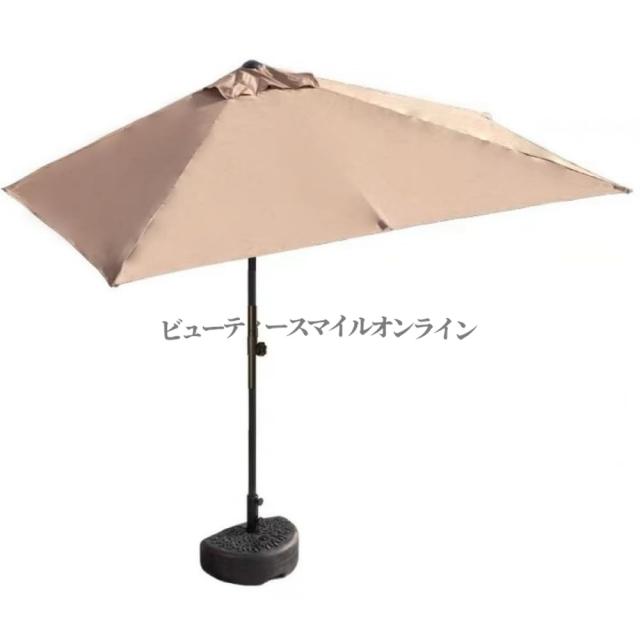 オールシーン対応 高さ調節可能 防水ガーデンパラソル 組立簡単5分 庭 ベランダ アウトドア テラス 海水浴場 キャンプサイト カフェ用 耐候性強化 省スペース収納可能 サンシェード付き