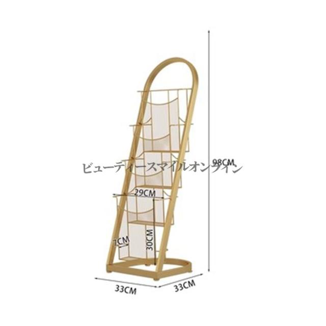 5段マガジンラック 業務用パンフレットディスプレイスタンド 展示会オフィス書店向け 高耐久スチール製 省スペース設計 大量収納可能 カタログ文学コミックブックシェルフ 情報表示ラック_16