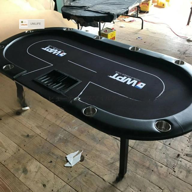 折りたたみ式 テキサスホールデム ポーカーテーブル トーナメント対応 バカラ ブラックジャック 多機能 カジノ風 大人数対応 省スペース 自宅用 ゲーム会 カードテーブル_1