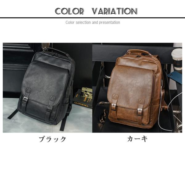 リュック 本革 牛革 メンズ レザー A4 USBサポート ビジネスバッグ バックパック デイバッグ 大容量 リュックサック 通学通勤 自転車 ギフト_1