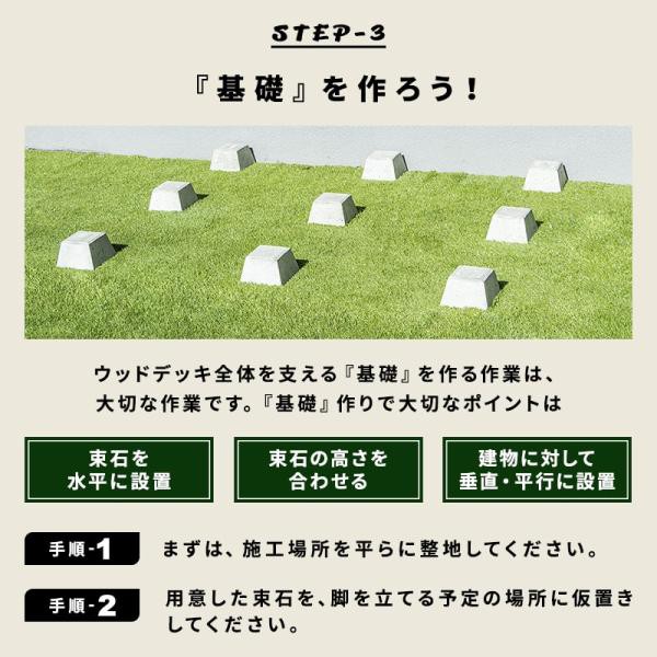 ウッドデッキ 人工木 181.9×200cm 1間サイズ 人工木デッキ DIY キット 庭 デッキ ガーデンデッキ ステージ エクステリア 組み立て DIYセット 水洗いOK_6