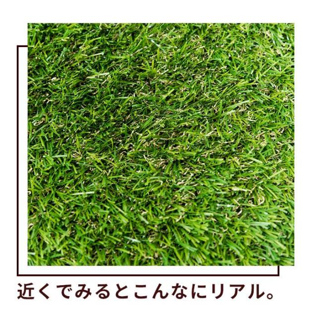 人工芝パネル128枚セット 幅30 人工芝 芝生 タイル タイル ジョイントマット ベランダ セット 11.52平米 デッキ 正方形 屋外_2