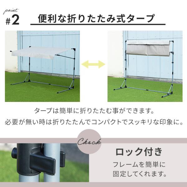 サイクルガレージ 自転車 収納庫 ガレージ バイクサイクルガレージ 2台用タイプ Mサイズ_4