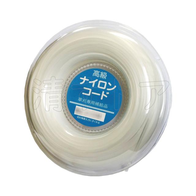 ナイロンコード 四角型 ストレート 白 2.4mm×50m 8巻(1mあたり57円) 刈払機・草刈機ナイロンカッター用 エルタ