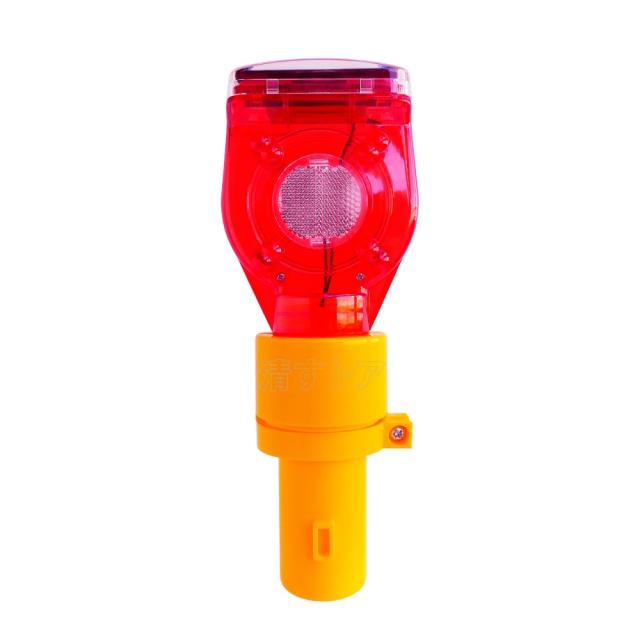 保安灯 点滅灯 警告灯 工事灯 4灯LED 充電式 LTS17+LTP16 ソーラー式 セフティフラッシュ カットコーン用筒付 5個