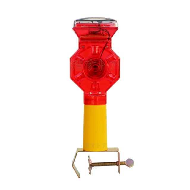 ソーラー式セフティフラッシュ バイス一体型 30個(1個あたり1510円) 充電式 6灯LED 保安灯 点滅灯 LTS-8の通販は