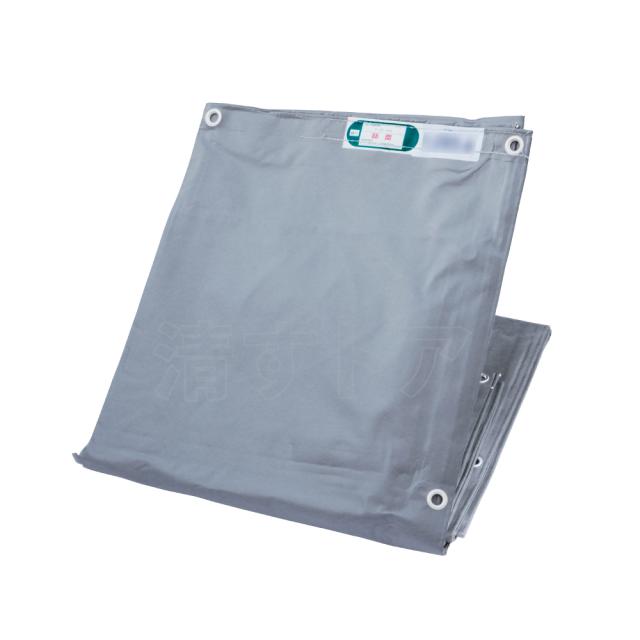 防炎シート グレー 0.6×5.4m 450P 強化タイプ 10枚(1枚あたり2150円) 解体 建築 建設 足場 工事用 養生シート 灰色 防炎の通販は