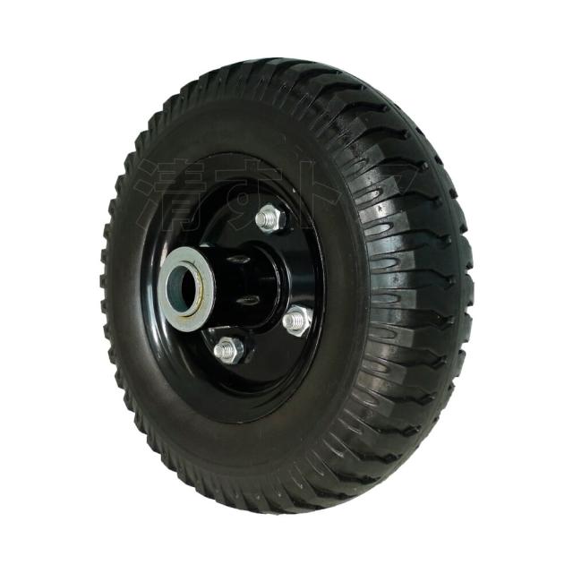 8インチ ノーパンクタイヤ 8個(1個1150円) 軸径20mm 片軸 アルミカート コンテナカー用 替えソリッドタイヤ C8_1
