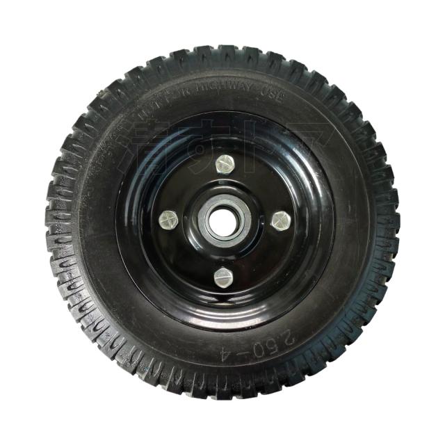8インチ ノーパンクタイヤ 8個(1個1150円) 軸径20mm 片軸 アルミカート コンテナカー用 替えソリッドタイヤ C8_2