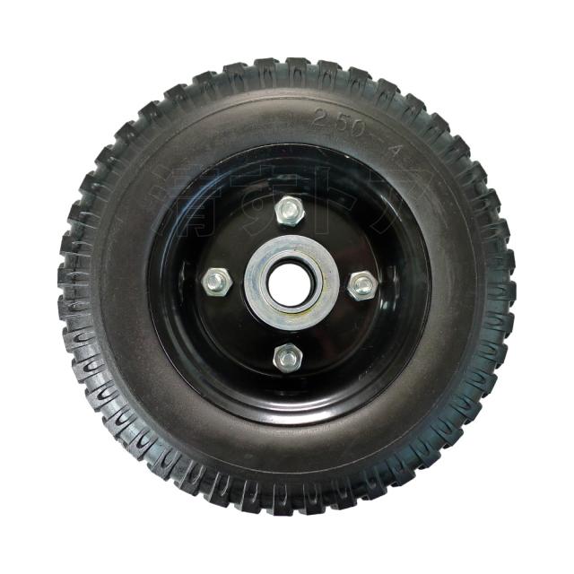 8インチ ノーパンクタイヤ 8個(1個1150円) 軸径20mm 片軸 アルミカート コンテナカー用 替えソリッドタイヤ C8_3