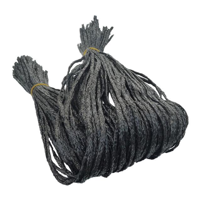 シート紐 ブラック 60cm 5000本(1本1.91円) 黒色 シートひも 足場用組ひも シート用組紐 結束紐 くみひも 建築_1