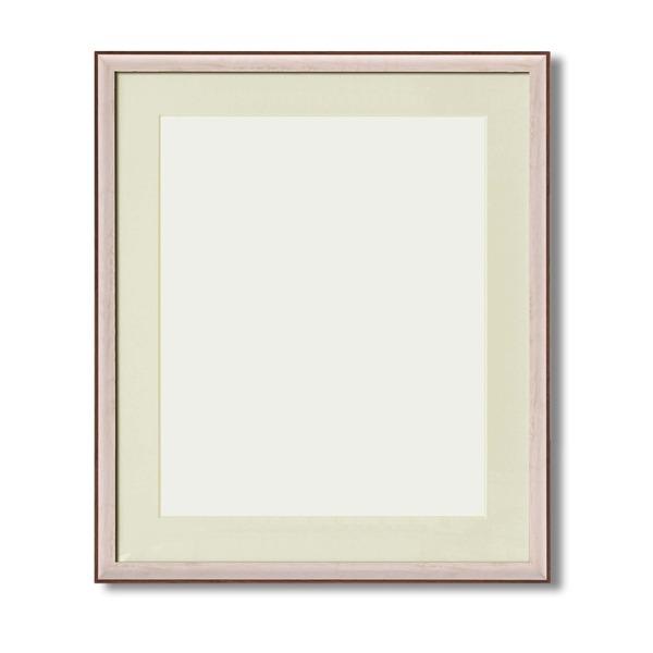 軽量 水彩額縁 フレーム F10号 ホワイト 壁掛けひも UV 紫外線カットアクリル マット付き 化粧箱入り 額縁 額