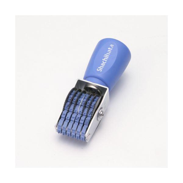 （まとめ） シヤチハタ 回転ゴム印 エルゴグリップ欧文6連 6号 ゴシック体 CF-66G 1個 〔×5セット〕