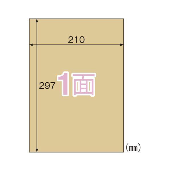 まとめ） ヒサゴ クラフト紙ラベル ライトブラウン ノーカット 20枚入