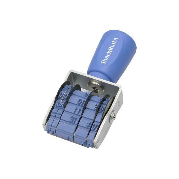 (まとめ) シヤチハタ 回転ゴム印 エルゴグリップ 欧文トビ日付 4号 ゴシック体 NFB-4G 1個 〔×3セット〕