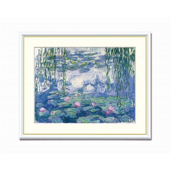 睡蓮 ( 額装済み) 睡蓮のとき 〕 睡蓮 クロード・モネ F6 「睡蓮」JI22S 名画額 額縁 額