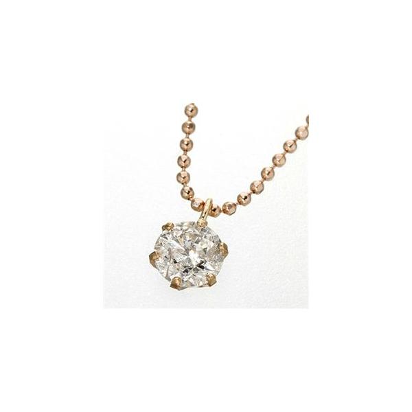 K18PG 0.4ctダイヤモンドペンダント ネックレス