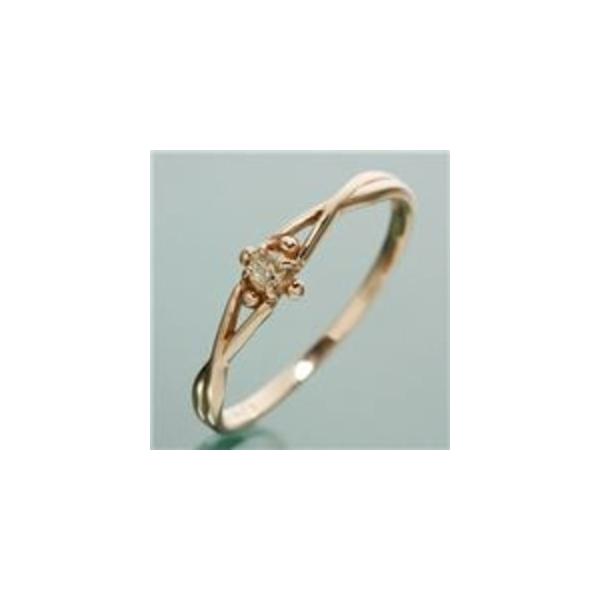 K18PG ダイヤリング 指輪 デザインリング 13号 指輪・リング