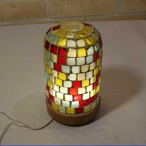 ライト付　モザイク　アロマ ディフューザー・オレンジ  0926-01の通販は