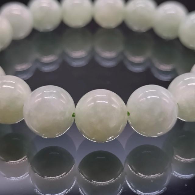 パワーストーン 翡翠 ヒスイ 10mm 5A 高品質 ブレスレット ジェダイト 健康 金運 厄除け 浄化 メンズ レディース_2
