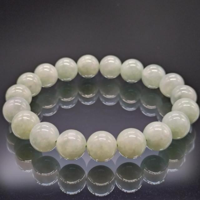 パワーストーン 翡翠 ヒスイ 10mm 5A 高品質 ブレスレット ジェダイト 健康 金運 厄除け 浄化 メンズ レディース_1