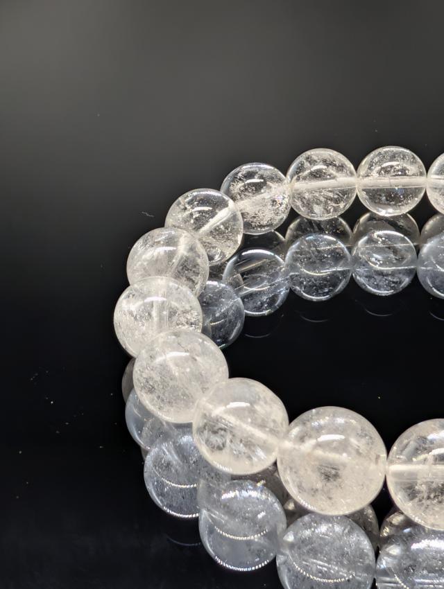 パワーストーン ヒマラヤ水晶　10mm　高品質　ブレスレット 浄化 開運 心願成就 天然石 メンズ レディース_3
