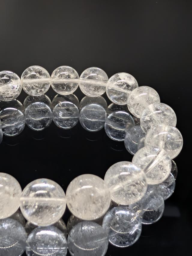 パワーストーン ヒマラヤ水晶　10mm　高品質　ブレスレット 浄化 開運 心願成就 天然石 メンズ レディース_4