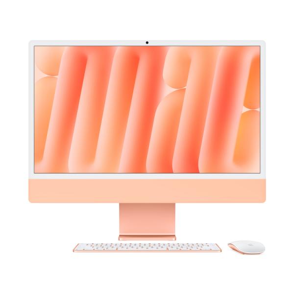 【新古品】Apple iMac 24インチ M4チップ 10コア 512GB 24GBメモリ [オレンジ]【お取り寄せ ※1ヶ月から2ヶ月見込み】