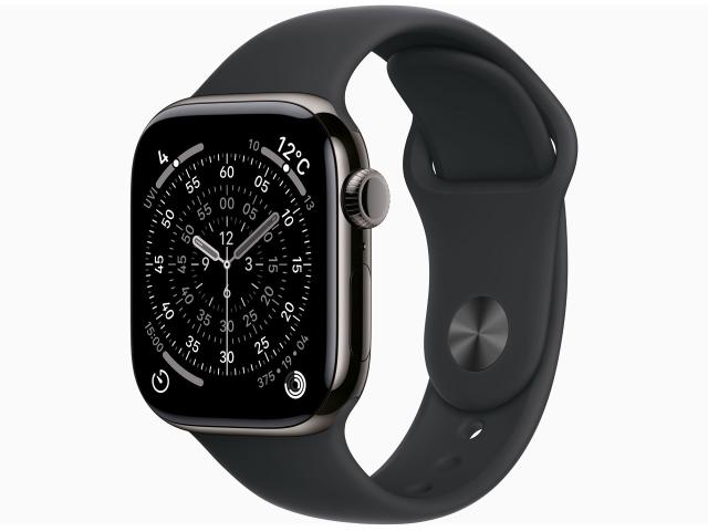 【新古品】Apple Watch Series11 セルラー 42mm MF8T4J/A STTiケース BKスポーツバンド M/L【お取り寄せ商品（３週間から４週間程度での入荷、発送）】