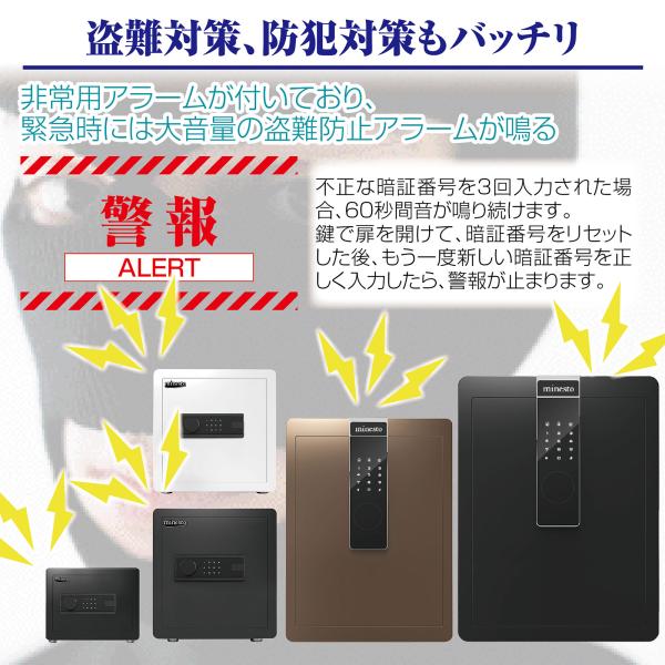 金庫 緊急キー テンキー式 保管庫 盗難防止 防犯 家庭用 大型