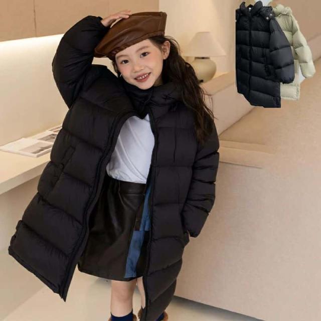 ダウンコート キッズ 子供服 男の子 女の子 ダウンジャケット アウター ロング フード付き 撥水 防風 韓国 軽量 通学 キッズ服 防寒 秋冬 ジュニア アウター 冬 通園 アウトドア 防寒保温効果抜群 100 110 120 130cm 140cm 150cm 160cm