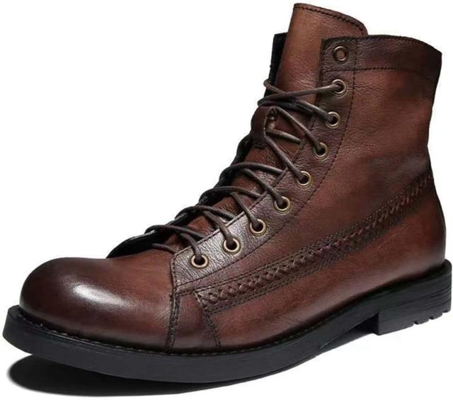 メンズ ワークブーツ 焦がし ショートブーツ 編み上げ 大きいサイズ 袴ブーツ 冬 合成皮革 防滑 ゴムソール 歩きやすい カッコイイ 大人 軽量 ソフト 短靴 カジュアル 通勤 通学 フォーマル オ