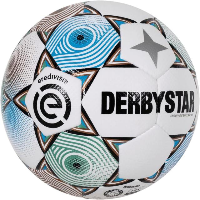 DERBYSTAR ダービースター ブリラント APS V23 エールディヴィジ 公式試合球 5号球 FIFA国際公認球 BRILLANT APS EREDIVISIE サッカーボール サッカー ボール FIFA検定球 ジュニアユース ユース 中学生 高校生 社会人 手縫い 練習 育成球 試合球 オランダ 5号_1