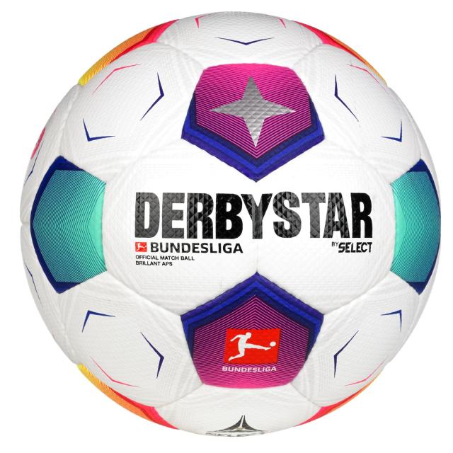 DERBYSTAR ダービースター ブリラント APS ブンデスリーガ 公式試合球 5号球 2023-2024シーズン FIFA国際公認球 BRILLANT APS BUNDESLIGA サッカーボール サッカー ボール FIFA検定球 ジュニアユース ユース 中学生 高校生 社会人 手縫い キック 練習 育成球 試合球