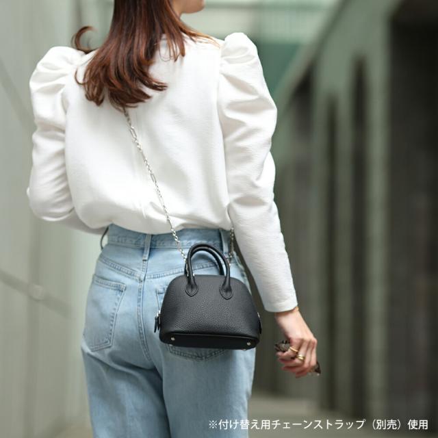 本革 2way ミニバッグ【Hiro Mini ヒロ ミニサイズ】 レディースバッグ トートバッグ  ミニショルダーバッグ ハンドバッグ  スマホショルダー レザー 黒 肩がけ 斜めがけ 大人 かわいい_11