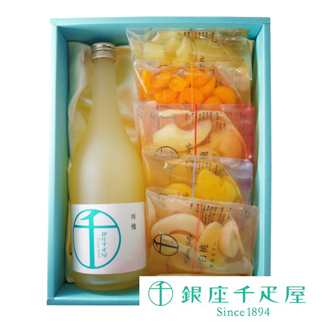 お歳暮 クリスマス ジュース 詰め合わせ 贈り物 ギフト Gift 銀座千疋屋 果実ゼリー・オリジナル果汁詰合せ(ジュース(1)果実ゼリー(5))