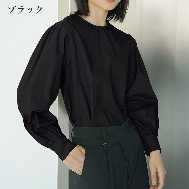 送料無料 春新作 ブラウス シャツ レディース ブラウストップス バックボタンデザイン 体型カバー 春 夏 長袖 トップス 春服 通勤 お呼ばれ 卒業式 卒園式 入学式 入園式 きれいめ プルオーバー チュニック 無地 カジュアル ゆったり リラックス ママ おしゃれ_6